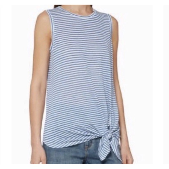 Banana Republic Tops - Banana Republic Blue White Striped Tank- XS